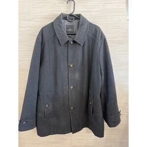 London Fog Men's Wool blend Car coat size XXL